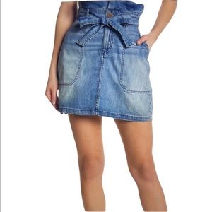Free People Splendor in the Grass Denim Skirt